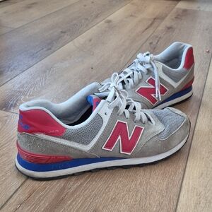 New Balance Gray and Pink Athletic Shoes